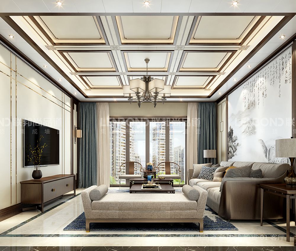 联邦尚品道集成墙面 效果图