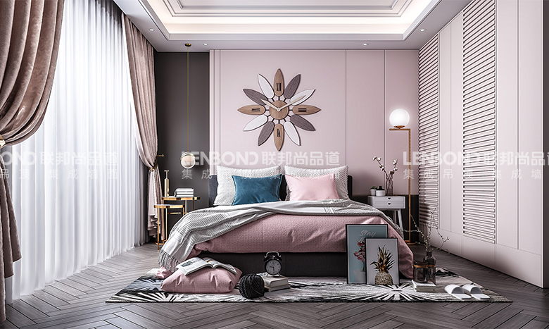 集成墙面效果图